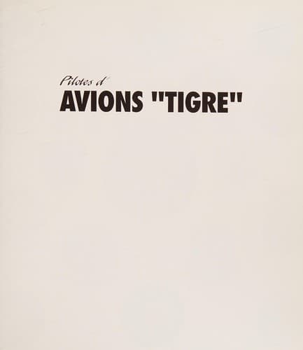 Tapa de Pilotes d'avions Tigre