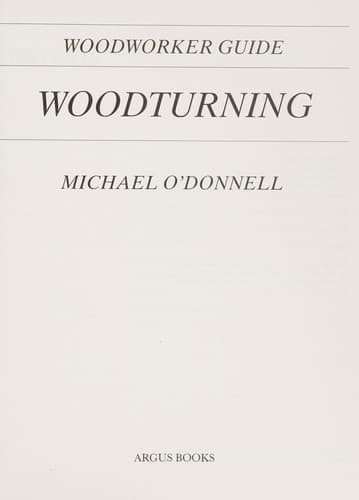 Tapa de "Woodworker" Guide to Woodturning