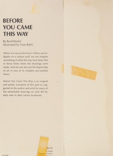 Tapa de Before you came this way