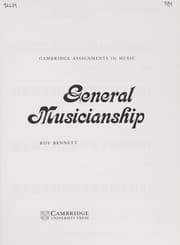 Tapa de General Musicianship (Cambridge Assignments in Music)