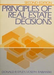 Tapa de Principles of real estate decisions