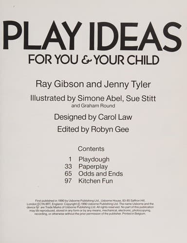 Tapa de Play ideas for you & your child