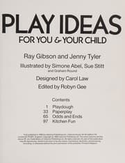 Tapa de Play ideas for you & your child