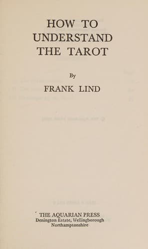 Tapa de How to Understand the Tarot