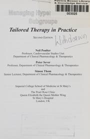 Tapa de Managing hypertension in subgroups