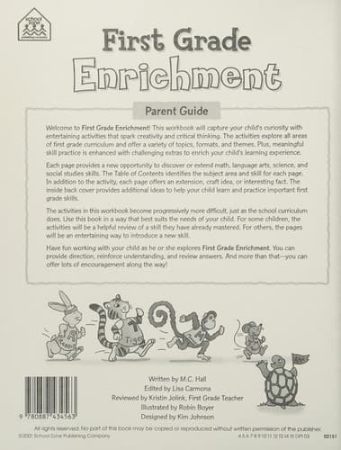 Tapa de First grade enrichment