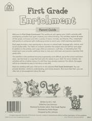 Tapa de First grade enrichment