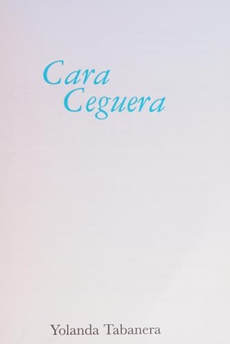 Tapa de Cara ceguera