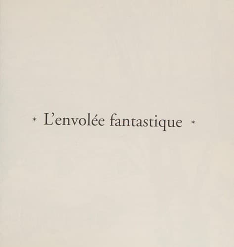 Tapa de L'envolée fantastique