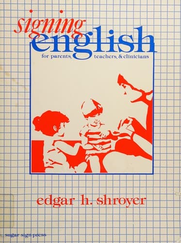 Tapa de Signing English