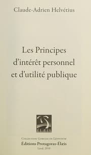 Tapa de Les principes d'intérêt personnel et d'utilité publique