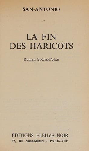 Tapa de La Fin des haricots