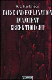 Tapa de Cause and explanation in ancient Greek thought