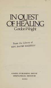 Tapa de In quest of healing