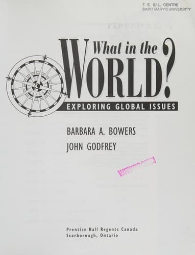 Tapa de What in the world?
