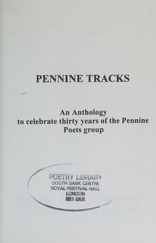 Tapa de Pennine tracks