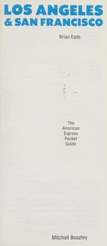 Tapa de The American Express Guide to Los Angeles and San Francisco (American Express Travel Guides)