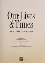 Tapa de Our lives & times
