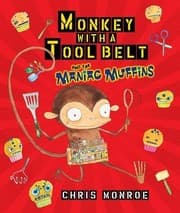 Tapa de Monkey with a tool belt and the maniac muffins