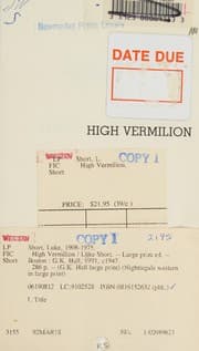 Tapa de High Vermilion