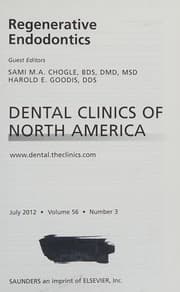 Tapa de Regenerative Endodontics, an Issue of Dental Clinics