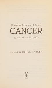 Tapa de Poems of love and life for Cancer
