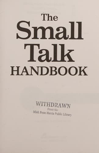 Tapa de The small talk handbook