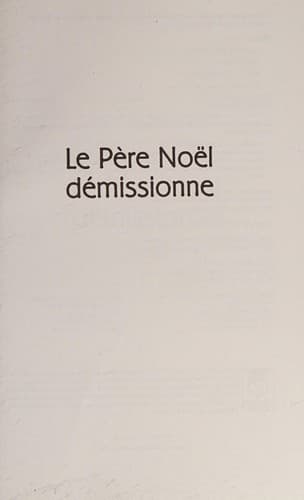 Tapa de Le Père Noël démissionne