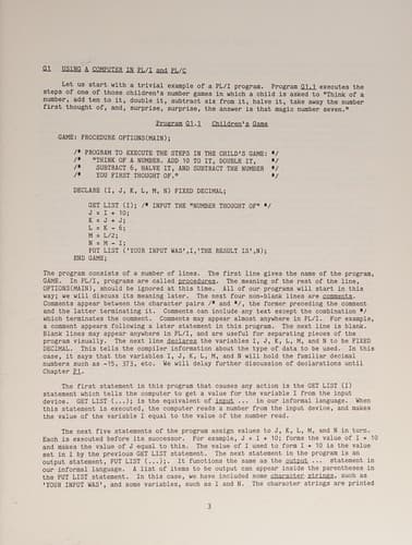 Tapa de PL/I and PL/C language manual