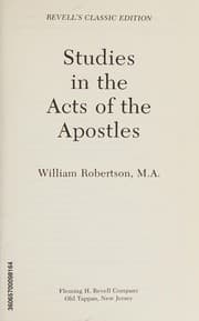 Tapa de Studies in the Acts of the Apostles. Reprint of the 1901 Ed. a Revell's Classic Edition (160P)