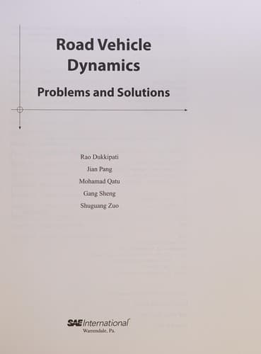 Tapa de Road vehicle dynamics