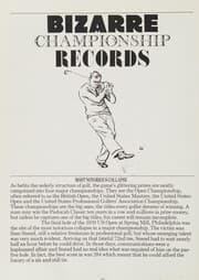 Tapa de The book of golf disasters & bizarre records