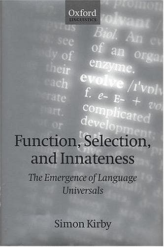 Tapa de Function, selection, and innateness
