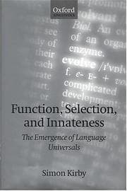 Tapa de Function, selection, and innateness