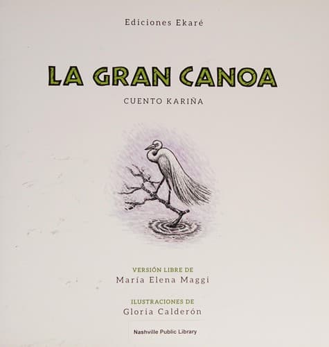 Tapa de La gran canoa