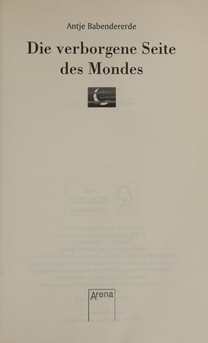 Tapa de Die verborgene Seite des Mondes