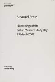 Tapa de Sir Aurel Stein