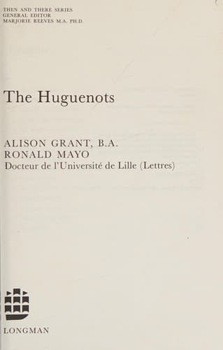 Tapa de The Huguenots