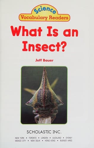 Tapa de What is an insect?