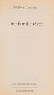 Tapa de Une famille rêvée