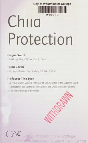 Tapa de Child protection