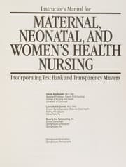 Tapa de Instructor's manual for maternal, neonatal, and women's health nursing