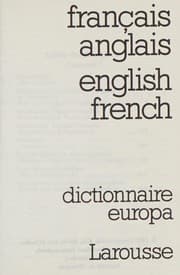 Tapa de Dictionnaire Europa