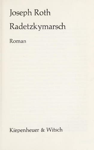 Tapa de Radetzkymarsch