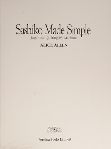 Tapa de Sashiko made simple