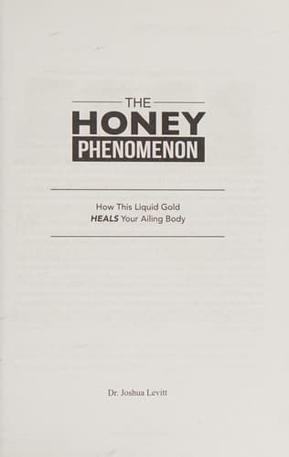 Tapa de The honey phenomenon