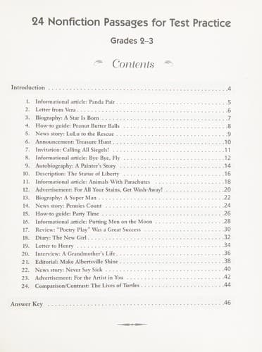 Tapa de 24 nonfiction passages for test practice