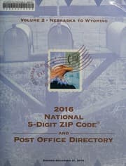 Tapa de National ZIP code directory 2016