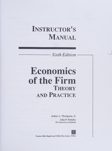 Tapa de Instructor's manual