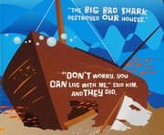 Tapa de Three Little Fish and the Big Bad Shark - A Board Book